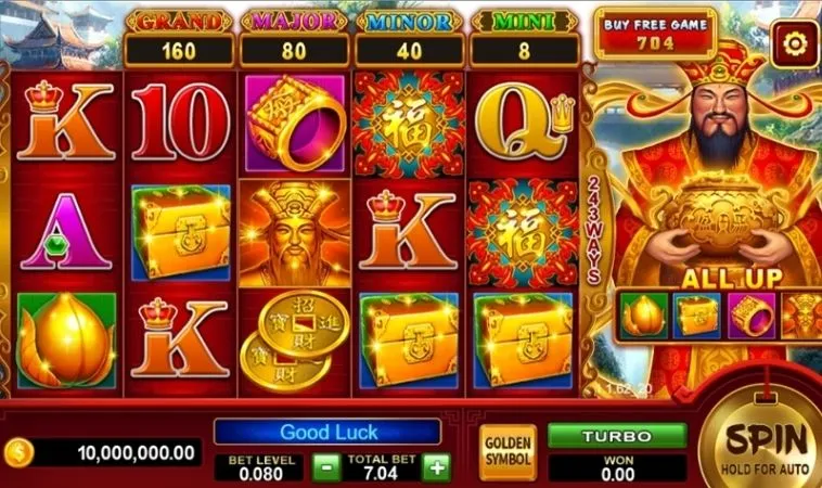 Các biểu tượng trong game Nổ Hũ Thần Tài tại FastGame888